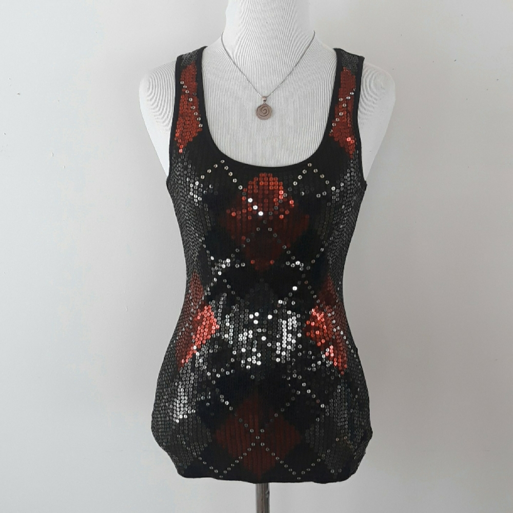 Express sequined tank & cardigan set - Picture 3 of 8